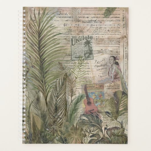 Vintage Hawaiian Tropicals: Ukulele Planner (Voorkant)
