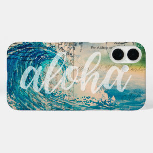 Vintage Hawaiian Wave Briefkaart iPhone 16 Plus Hoesje