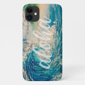 Vintage Hawaiian Wave Briefkaart Case-Mate iPhone Case (Achterkant)