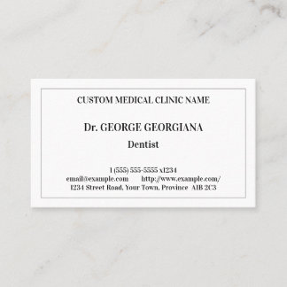 Vintage Health Care Professional Visitekaartje