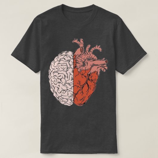 Vintage Heart Anatomy T-shirt (Design voorkant)