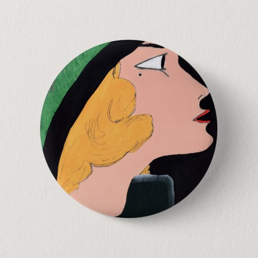 Vintage heeft de Button van de look (Voorkant)