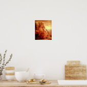 Vintage, Heilige Jezus, portret, poster (Keuken)