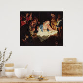 Vintage Heilige Jezus, poster schilderdruk (Keuken)