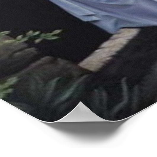 Vintage Heilige Jezus, poster schilderdruk (Hoek)