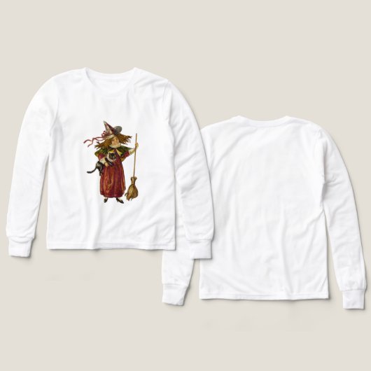 Vintage Heks en Kat (Voorkant /achterkant)