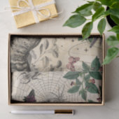 Vintage heks Floral Halloween Ephemera Tissuepapier (Geschenk)