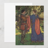 Vintage heldenprins ridder schitterende wapenrusti (Voorkant / Achterkant)