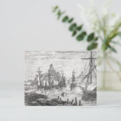 Vintage Helsinki Harbour Finland Briefkaart (Staand voorkant)