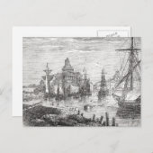 Vintage Helsinki Harbour Finland Briefkaart (Voorkant / Achterkant)