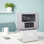 Vintage Hemelbloem schrift vinyl sticker (Laptop op bureau)
