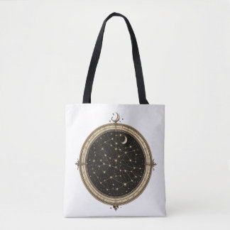 Vintage Hemelkaart Boodschappentas Tote Bag