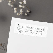 Vintage Hen | Retouradres Etiket