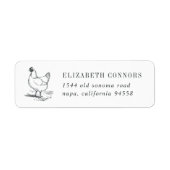 Vintage Hen | Retouradres Etiket (Voorkant)