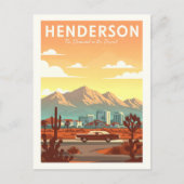 Vintage Henderson Nevada Briefkaart (Voorkant)