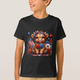 Vintage hengel Amerikaanse vlag Grappige visvangst T-shirt