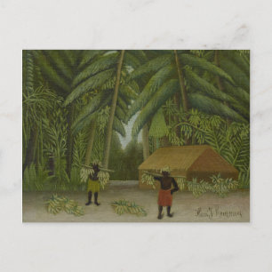 Vintage Henri Rousseau Banana Harvest Briefkaart