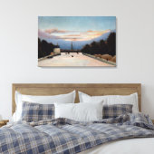 Vintage Henri Rousseau de Eiffeltoren Canvas Afdruk (Insitu (Slaapkamer))