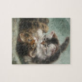 Vintage Henriëtte Ronner Knip's speelpenningen Legpuzzel (Horizontaal)