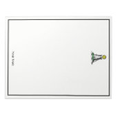 Vintage Heraldic Medieval Castle Emblem Crest Notitieblok (Voorkant)