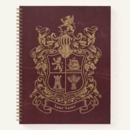 Vintage Heraldisch Wapen & Schild Journal Notitieboek