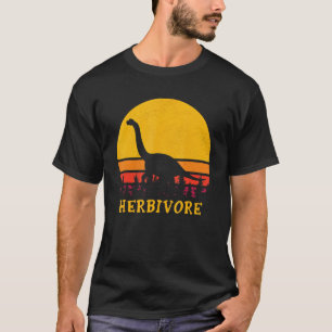 Vintage Herbivore Team Dinosaur Vegan Groenten Pla T-shirt