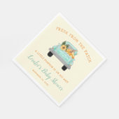 Vintage Herfst Baby shower Servet (Hoek)