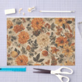 Vintage Herfst Bloemendecoupage Paddenstoelen Tissuepapier (Craft)