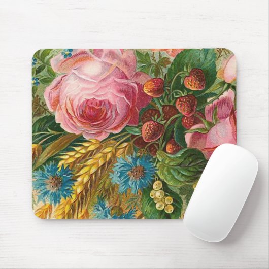 vintage "Herfst Flower Harvest" Muismat (Met muis)