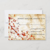 Vintage Herfst RSVP (Voorkant)