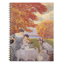 Vintage herfsttuin thee feestje Elegante Edwardiaa