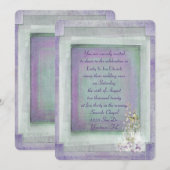 Vintage - hernieuwing huwelijk kaart (Voorkant / Achterkant)