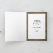 Vintage hertenbok Vaderdag kaart van kinderen  (Binnen)