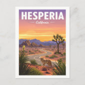 Vintage Hesperia California Briefkaart (Voorkant)