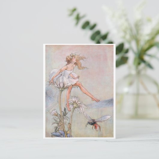 Vintage Het Briefkaart van de bijenfamilie (Staand voorkant)