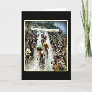 Vintage het Cirkelen Giro Velo Kaart