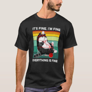 Vintage Het Is Goed Ik Ben Goed Alles Is Goed  Kat T-shirt