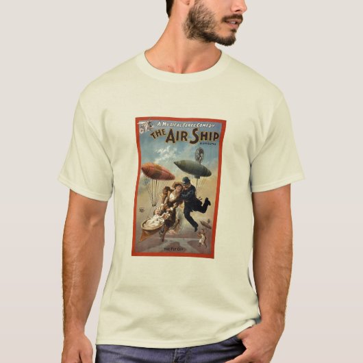 Vintage - het luchtschip, t-shirt (Voorkant)