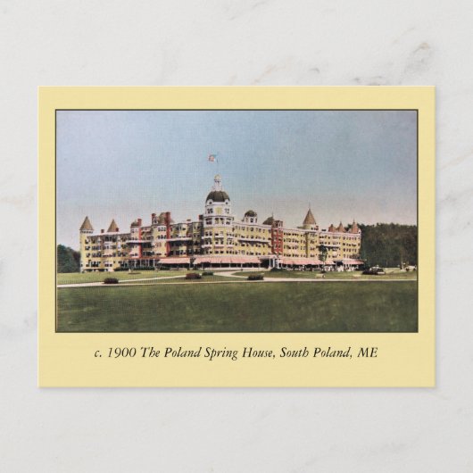Vintage Het Poolse Lenthuis Hotel Briefkaart (Voorkant)