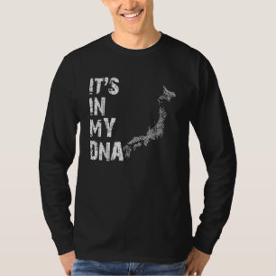 Vintage het zit in mijn DNA Japan Vingerafdrukkaar T-shirt