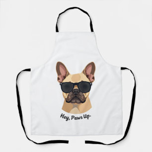 Vintage Hey, Paws Up Franse Bulldog Zonnebril Gra Schort