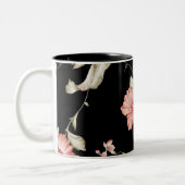 Vintage Hibiscus Floral Mok (Links)