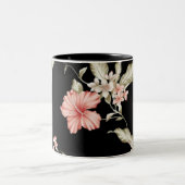 Vintage Hibiscus Floral Mok (Center)