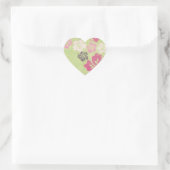 Vintage Hibiscus Hart Sticker (Tas)