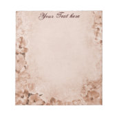 Vintage Hibiscus Notitieblok (Voorkant)