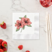 Vintage Hibiscus Servet (Insitu)