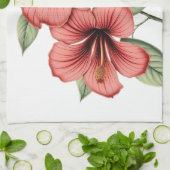 Vintage Hibiscus Theedoek (Gevouwen)