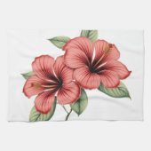 Vintage Hibiscus Theedoek (Horizontaal)