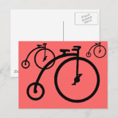 Vintage High Bike Briefkaart (Voorkant / Achterkant)