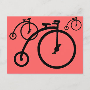 Vintage High Bike Briefkaart